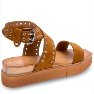 Dolce Vita tan suede strap sandals